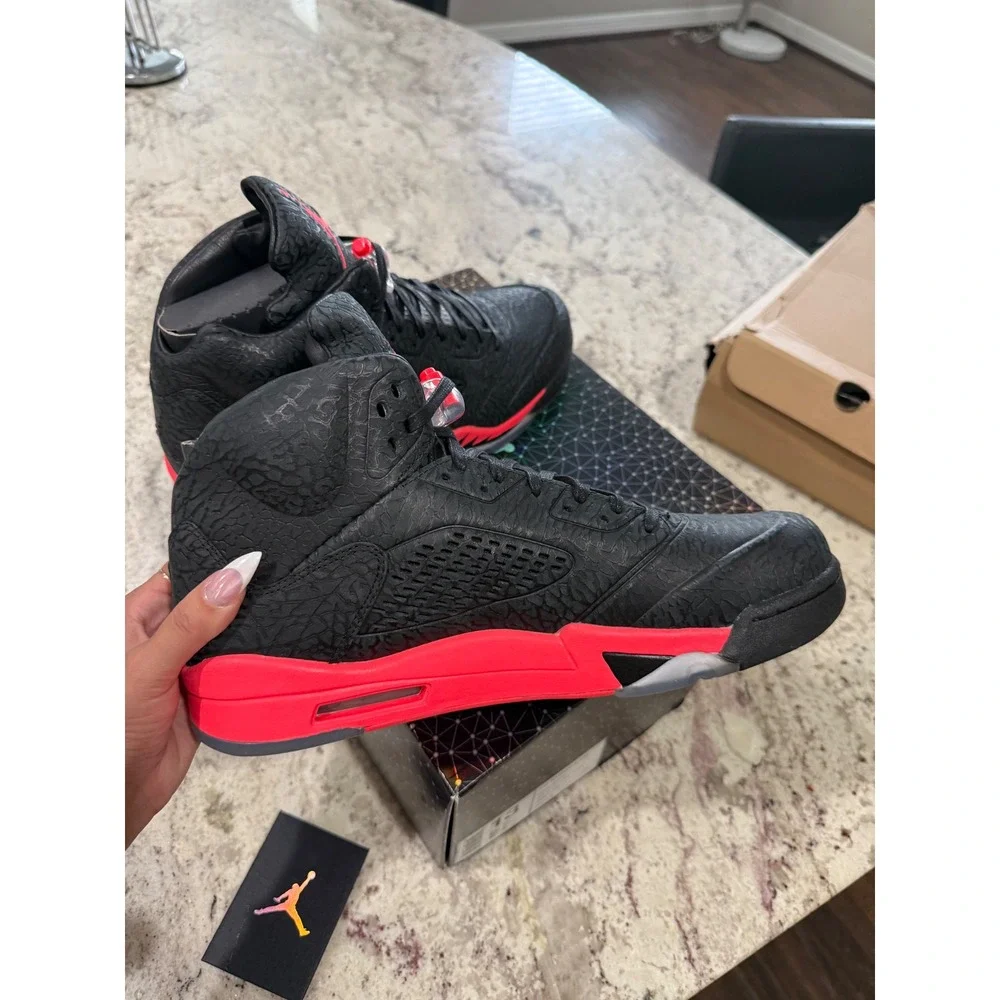 Jordan Air Jordan 3LAB5 Mens Size 13 Black Infrared NEW Elephant Print